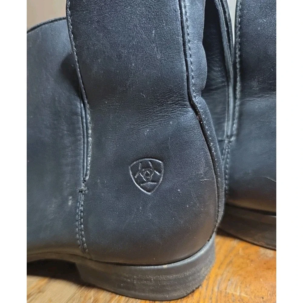 Ariat‎ Booties Chelsea boots Women's 7.5 Slip On Side Slit Black Leather